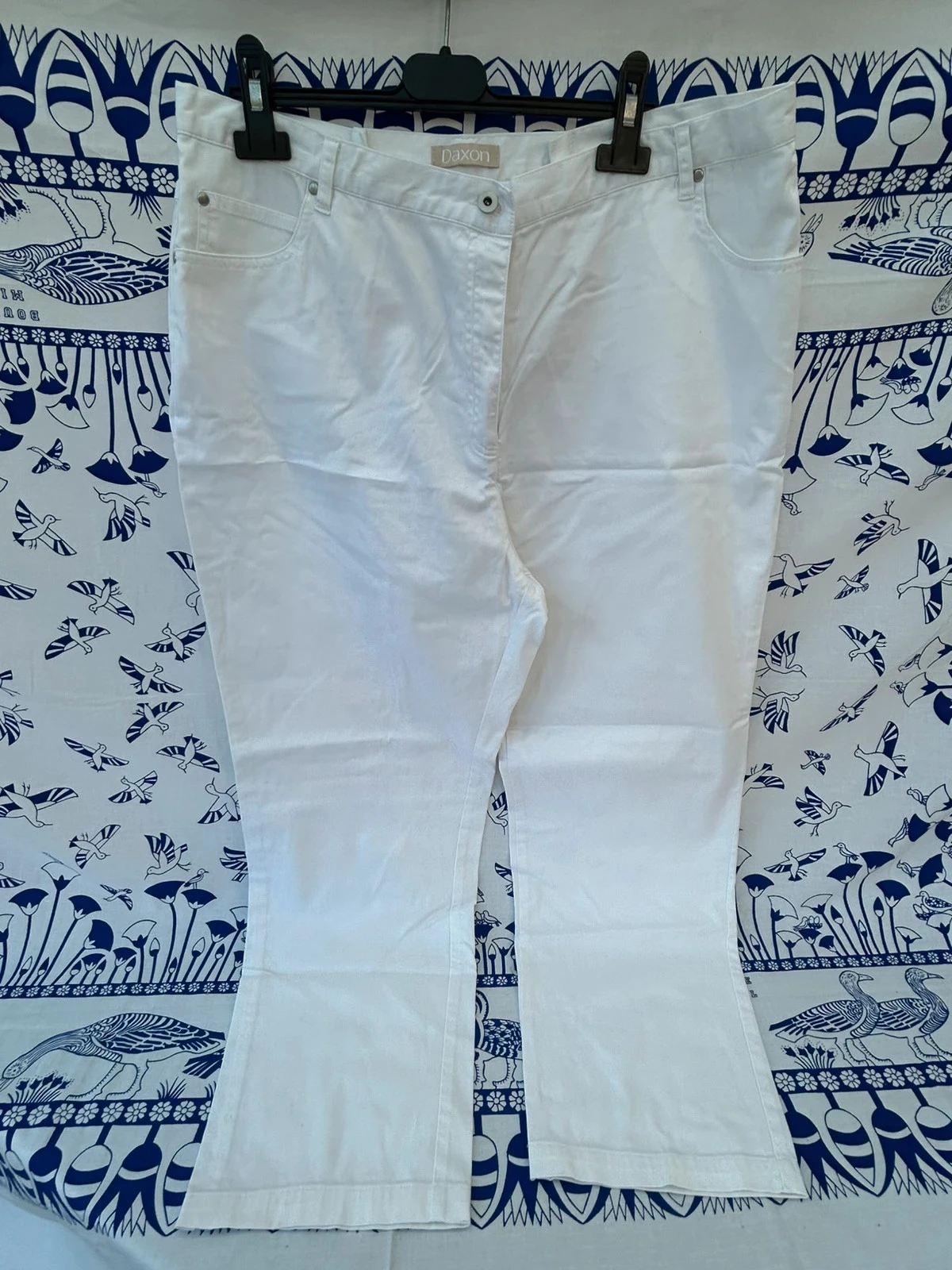 Pantalon 50/5XL Daxon blanc très bon état femme